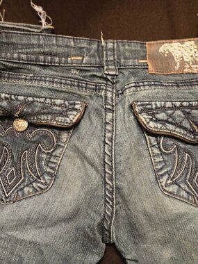 Rock Revival Embroidered Denim Jeans